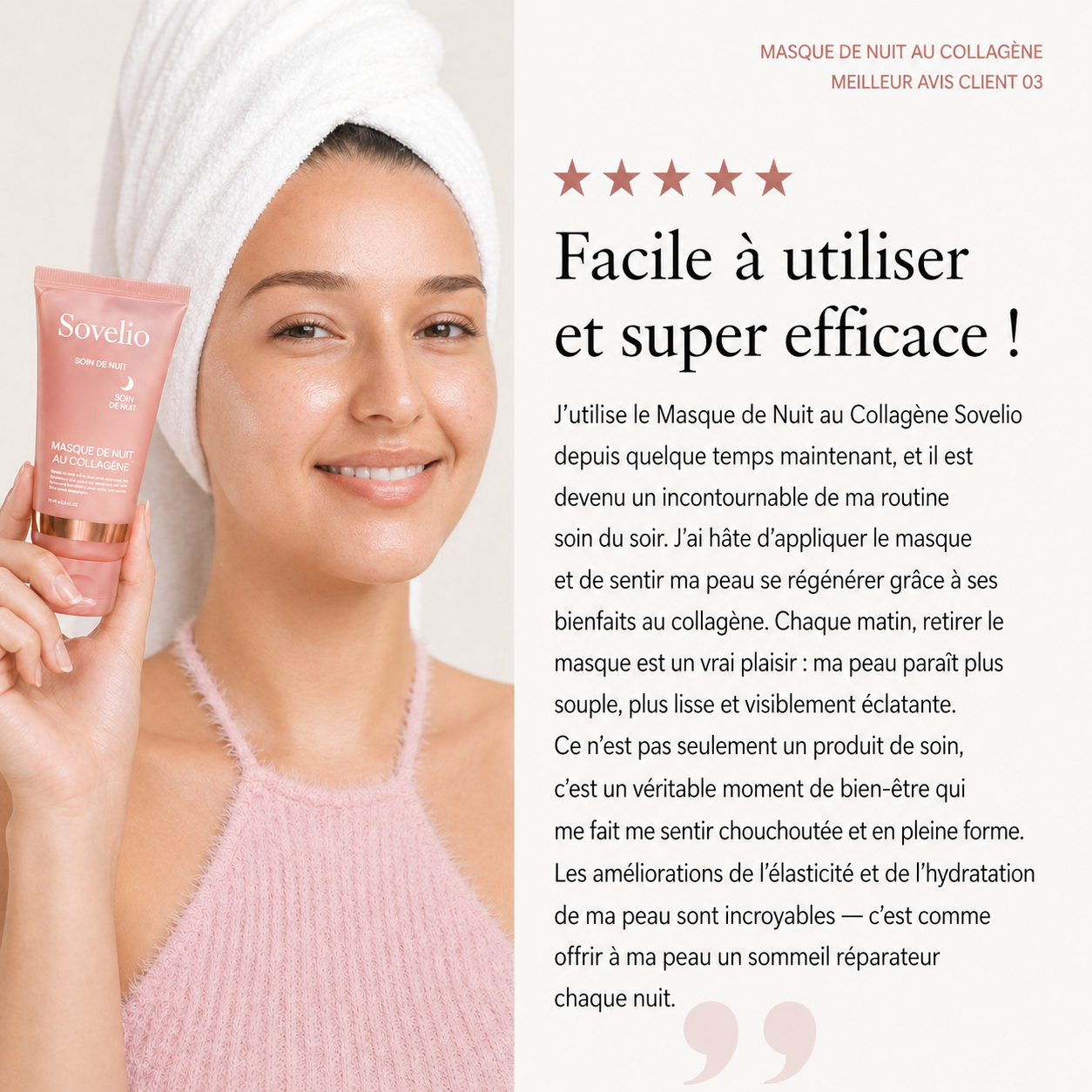 Masque de Nuit au Collagène - Éclat au Réveil!