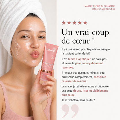 Masque de Nuit au Collagène - Éclat au Réveil!